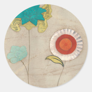 Sticker Rond Motifs pétaux I