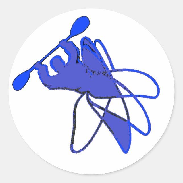 Sticker Rond Motions kayak Cartwheel (Devant)