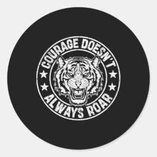 Sticker Rond Motivation de boxe Courage Empowerment