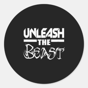 Sticker Rond Motivation de gym de fitness de travail C380 Unlea