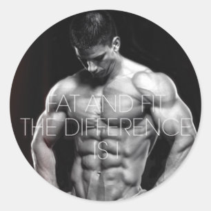 Sticker Rond Motivation gym