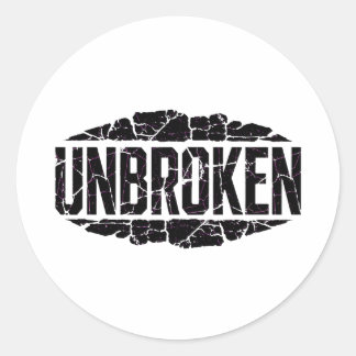 Sticker Rond Motivation Inébranlable 