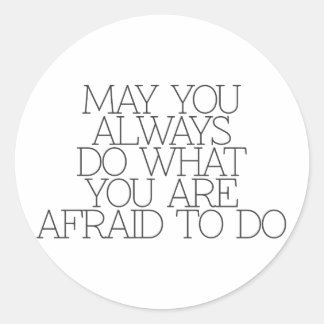 Sticker Rond Motivation, inspiration, mots de sagesse citent.