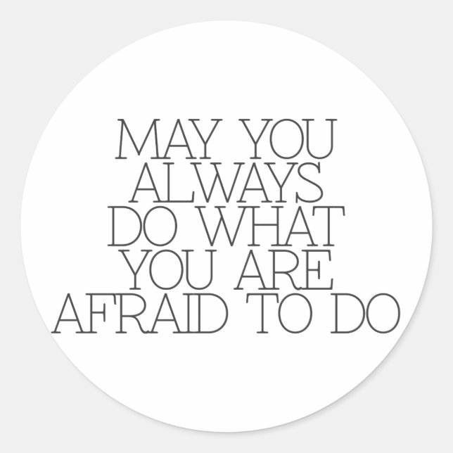 Sticker Rond Motivation, inspiration, mots de sagesse citent. (Devant)