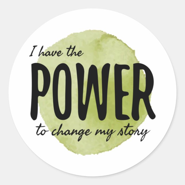 Sticker Rond motivation pour le travail et la réussite (Devant)