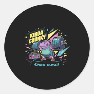 Sticker Rond Motivational Bodybuilding & ; Poids Appa