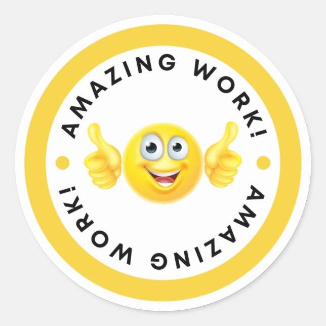 Sticker Rond Motivational good job teachers stikers (Devant)