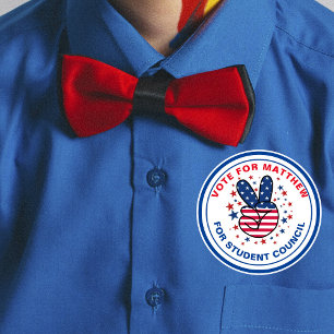 Sticker Rond Motiver à voter pour le président de classe : panc