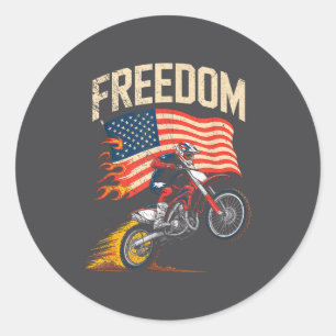 Sticker Rond Moto cross moto tout-terrain