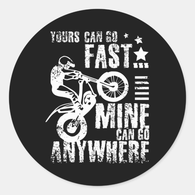 Sticker Rond Moto d'essai (Devant)