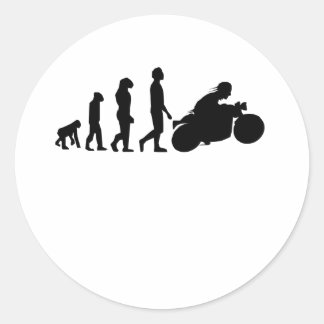 Sticker Rond Moto Evolution Biker