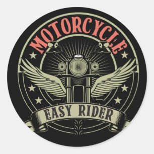 Sticker Rond moto facile moto moto conception moto