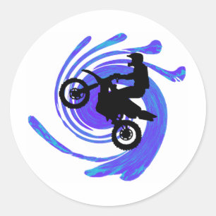 Sticker Rond Moto le morcellement