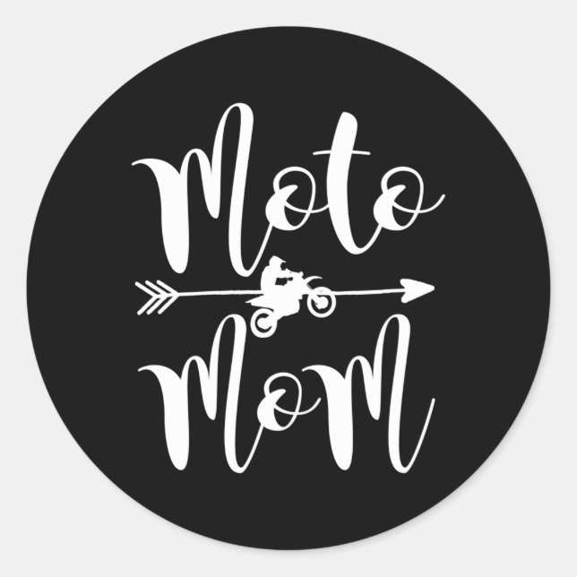 Sticker Rond Moto Motocross Dirtbike (Devant)