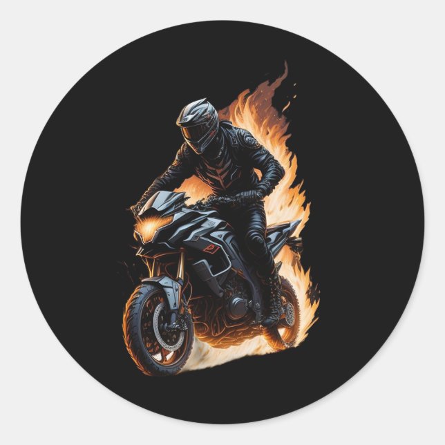 Sticker Rond Moto X (Devant)