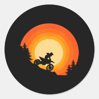 Sticker Rond Motocross