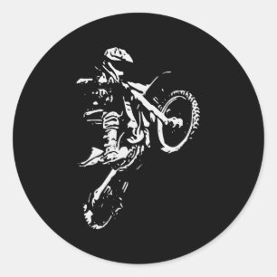 Sticker Rond Motocross Dirt Bike