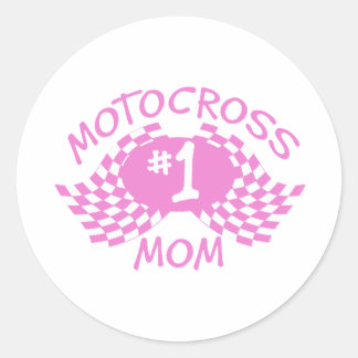 Sticker Rond Motocross Maman