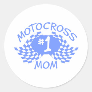Sticker Rond Motocross Maman