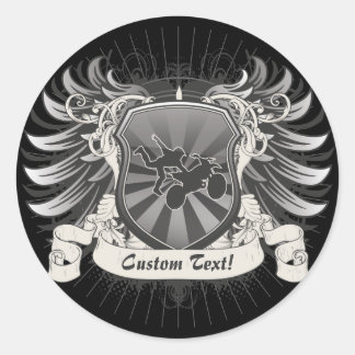 Sticker Rond Motocross Stunt