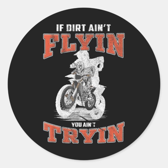 Sticker Rond Motocross Supercross MX (Devant)