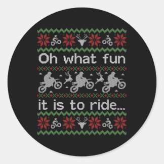 Sticker Rond Motocyclette à Vélo sale