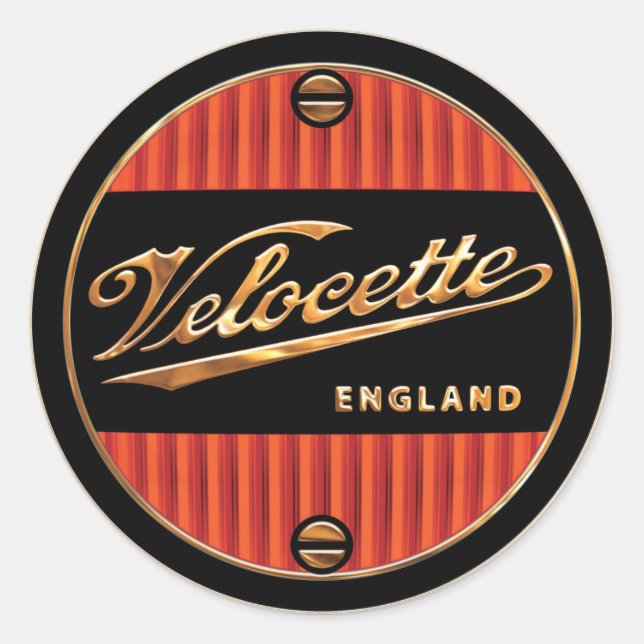 Sticker Rond motocyclettes velocette (Devant)