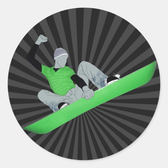 Sticker Rond motoneige. (Devant)