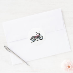 Sticker Rond Motorcycle