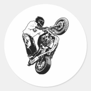 Sticker Rond Motorcycle