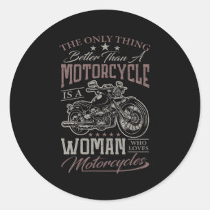 Sticker Rond Motorcycle Rider Biker