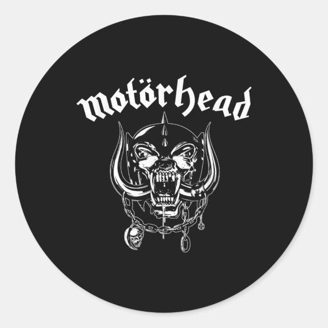 Sticker Rond Motörhead - Ardoise à pointe plate (Devant)