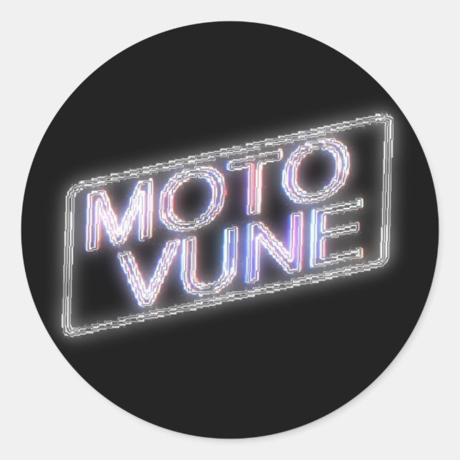 Sticker Rond MOTOVUNE brillant (Devant)