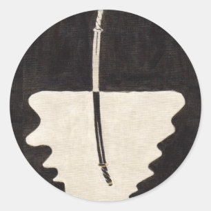 Sticker Rond Mots de légende : réflexion