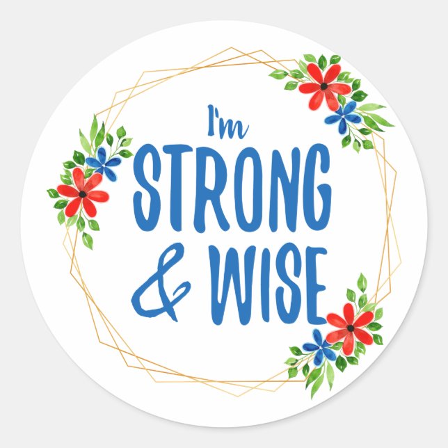 Sticker Rond mots de motivation pour le succès et la lutte pour (Devant)