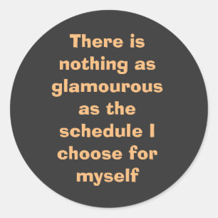 Sticker Rond Mots motivants en texte beige sur