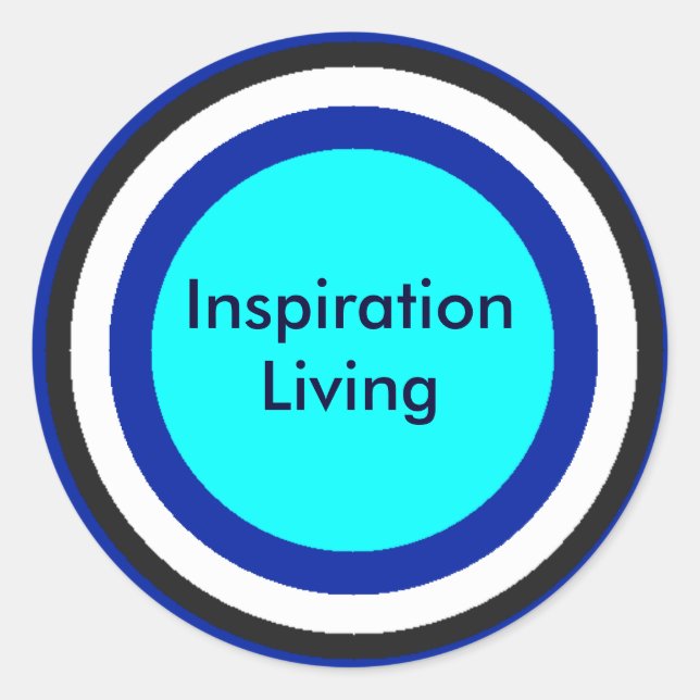 Sticker Rond Mots Pour Vivre Par (Devant)