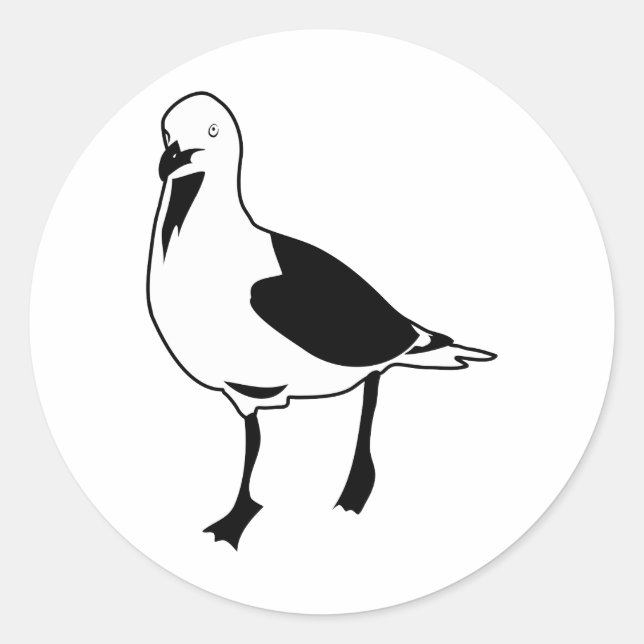 Sticker Rond Mouette (Devant)