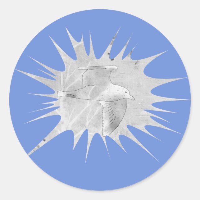 Sticker Rond Mouette (Devant)