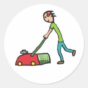 Sticker Rond Moulage de pelouse