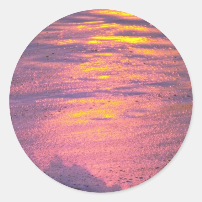 Sticker Rond Mousse Sur L'Eau Brute Et Vide (Devant)