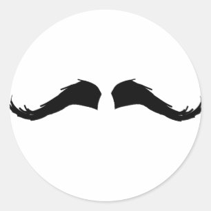 Sticker Rond Moustache