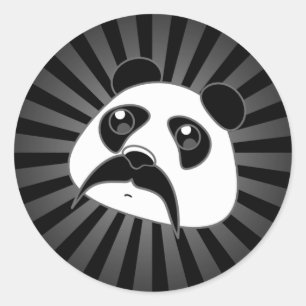 Sticker Rond Moustache Pandlebar