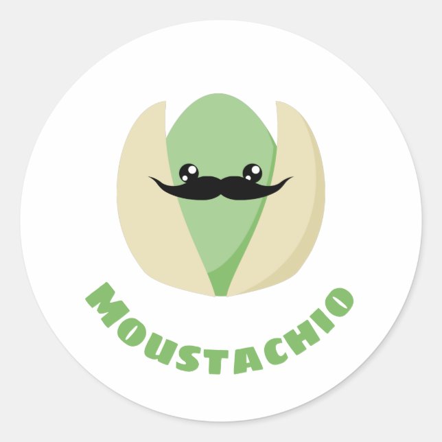 Sticker Rond Moustachio (Devant)