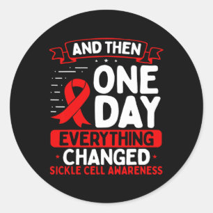 Sticker Rond Mouvement de sensibilisation aux maladies de la fa