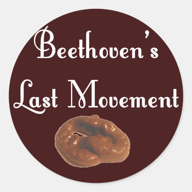 Sticker Rond Mouvement Dernier Beethoven (Devant)
