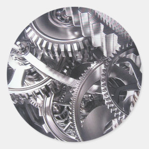 Sticker Rond Mouvement industriel.