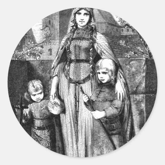 Sticker Rond Moyen Age (Devant)