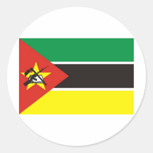 Sticker Rond Mozambique