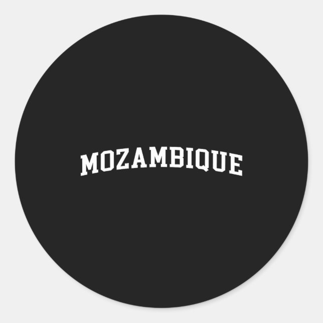Sticker Rond Mozambique  (Devant)